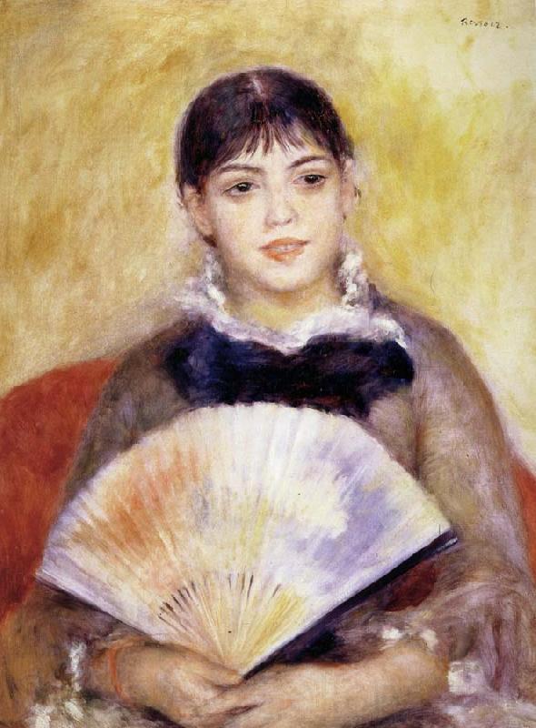 Pierre Renoir Girl with a Fan Norge oil painting art